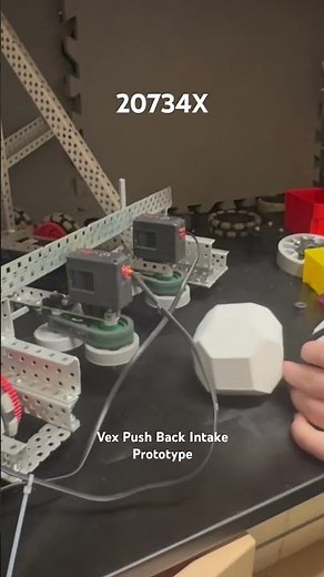 Vex Push Back Robot Intake Prototype #vexrobotics #robotics Intake Ideas from Screwless