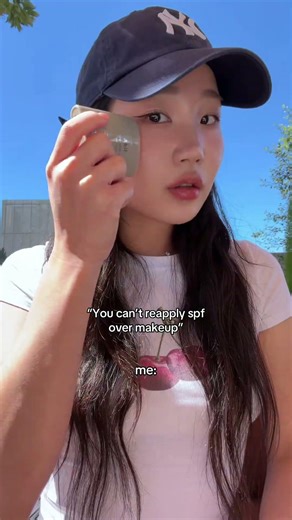 The easiest way to reapply sunscreen over makeup