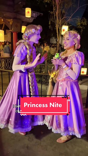 Meeting Rapunzel at Princess Nite in Cosplay