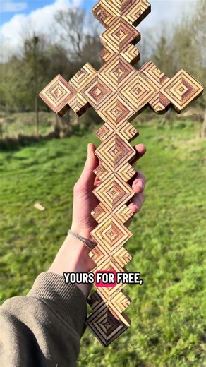 Sing up for a chance to win this sword! https://shorturl.at/ZUGVu #woodworking #minecraft #sword