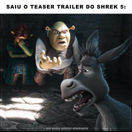 saiu o teaser trailer de shrek 5 #aura #edit #shrek5edit