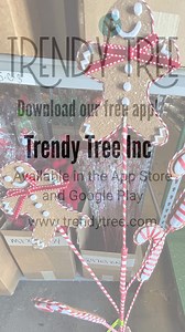 1.1K views | Add a dash of holiday cheer to your Christmas tree, wreaths, or centerpieces with this adorable pick featuring two smiling gingerbread boys and classic red & white peppermint candy canes! ❤️ Perfect for whimsical, candy-themed holiday displays — this festive accent is available now at Trendy Tree. Don't miss out — limited stock! | Trendy Tree | Facebook