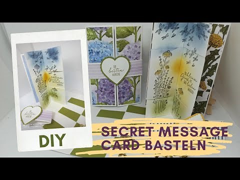So bastelst du eine Secret Message Card - Anleitung Stampin' Up! - Karte mit Geheimbotschaft