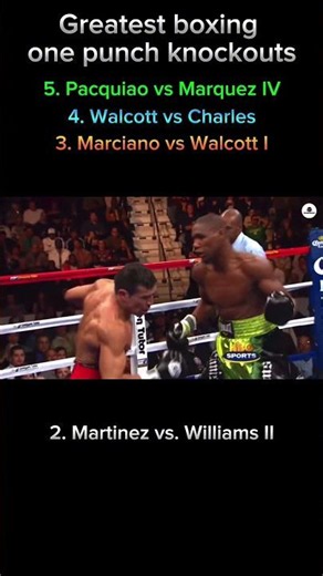 Greatest boxing one punch knockouts