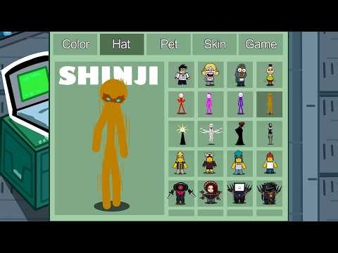 SHINJI (stickman) in Among Us ◉ 1000 iQ impostor