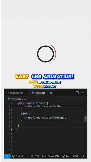 🔧 Easy HTML & CSS Loader Animation Tutorial
