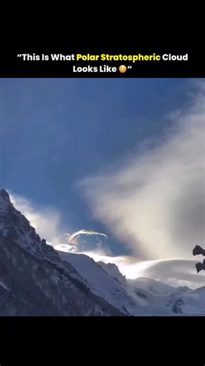 information | science | technology on Instagram: "Polar Stratospheric Clouds look unreal — like something painted across the edge of space. Forming high above Earth at altitudes of 15–25 kilometers, these clouds appear only in the most extreme cold, when temperatures in the stratosphere drop below −78°C. Unlike ordinary clouds made of water droplets, these are built from tiny ice crystals and nitric acid particles, suspended where commercial planes can’t reach and weather can’t touch. What makes