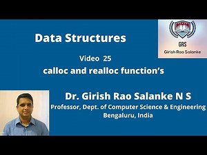 25 calloc and realloc function