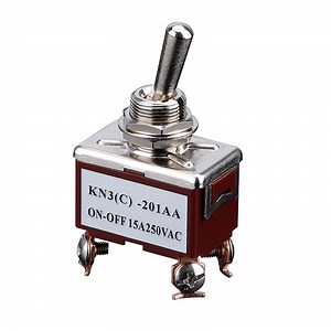 [Hot Item] Spring Loaded Dpst Double Pole Single Throw on-off 15A 250VAC Screw Terminal 4pins Toggle Switch