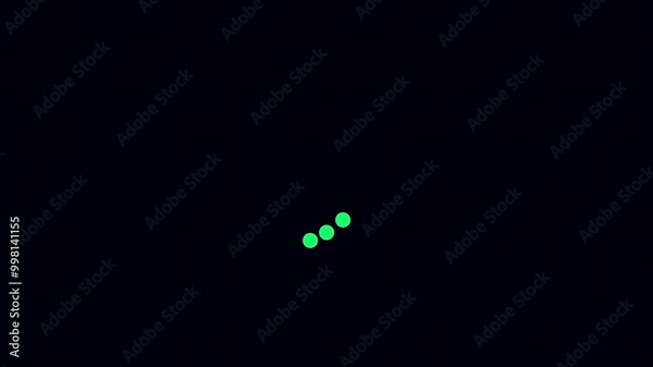 Element with typing or thinking dots slowly pulsing inside Loop. Website loader. loading progress icon animation.