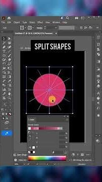 🔥 Master the Split Tool in Adobe Illustrator Like a Pro! #shorts #illustration #tools #trending