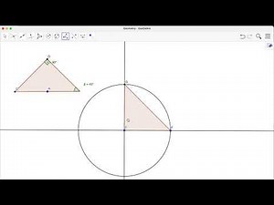 Drawing right angle triangles with Geogebra