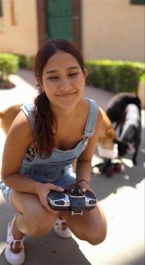 Create a remote-controlled letter to bring food to stray dogs #automobile