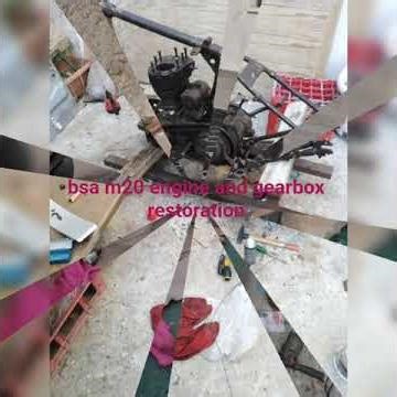 Bsa wm20 engine and gearbox restoration...