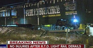 RTD train crashes through barrier at Mineral