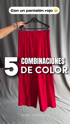 Cómo combinar pantalón rojo: 5 estilos para brillar