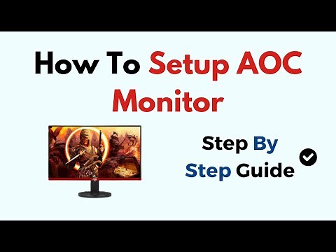 How To Setup AOC Monitor