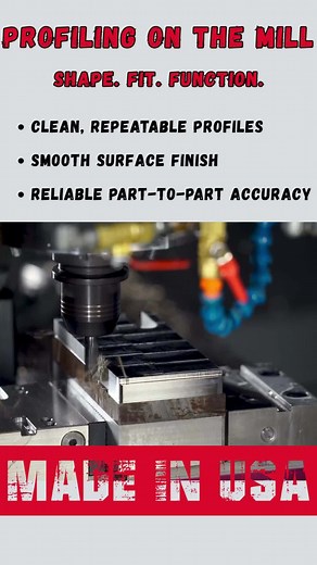 Shape. Fit. Function. — Profiling on the Mill Learn more or request a quote: www.metalcrafterswi.com Profiling is all about accuracy at the edges — defining the exact geometry that allows a component to fit, seal, align, and perform as intended. In this clip, the CNC vertical mill is shaping a part to tight dimensional requirements using precision toolpaths and consistent cutting control. Every pass contributes to: ✅ Clean, repeatable profiles ✅ Smooth surface finish ✅ Reliable part-to-part accu