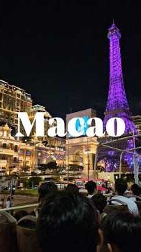 마카오의 야경 + 2층버스 🚎🇲🇴 #마카오 #macau #마카오여행 #마카오야경 #마카오야경투어 #마카오2층버스 #마카오버스투어