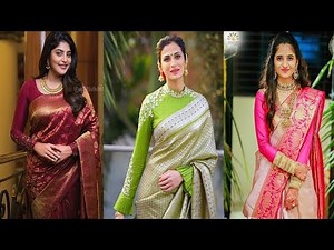 Latest Long Full Sleeves Blouse Designs For Silk Sari||Full Sleeves Blouse Designs For Wedding Party