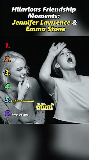 Hilarious Friendship Moments:Jennifer Lawrence &Emma Stone#friends #viral #jenniferlawrence #fypシ