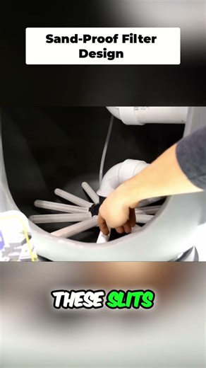 Pool Filter Secrets: How SLITS Keep Sand OUT! #shorts