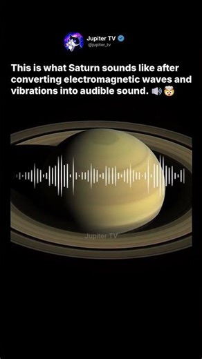This Is What Saturn Sounds Like 😨