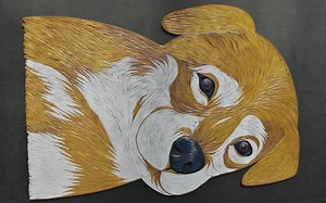 衍纸【Quiling】  衍纸画 狗的制作方法