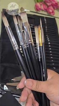 🎨 Gouache Brushes for Beginners | Types of Brushes and Their Uses