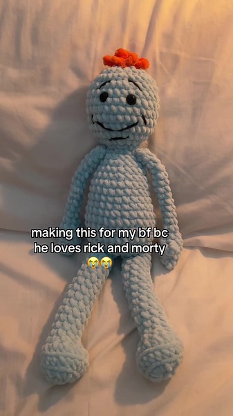 Cómo hacer un Meeseeks box de Rick y Morty con crochet