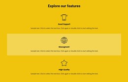 Features list - Website Template by Nicepage