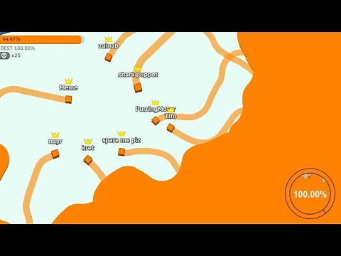 Paper.io 2 [Teams] Map Control: 100.00%
