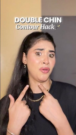 Try this easy double chin contour technique *No more filters* #doublechinremoval #contourtutorial