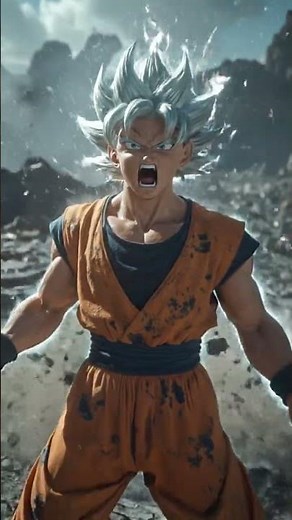 Goku going ultra instinct in Live action cinematic #dragonballsuper #goku #kakarot #dragonball
