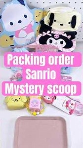 Dear Araceli 🤗🍯 your sanrio mystery scoop box is here! #sanrio #kuromi #pompompurin #kittycat