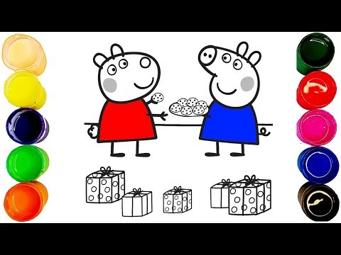 Peppa Shares with Suzy 🐷🐑🍰 | Fun Coloring for Kids and Toddlers
