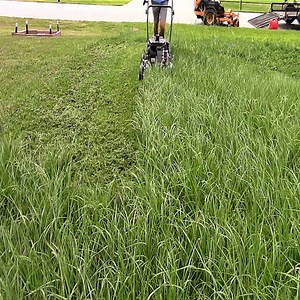 28K views · 248 reactions | These are some push mowing clips I had on my computer showing some mowing in tall thick grass. So I put them together into a video. I was reviewing that mower so that explains the odd mowing patterns. #satisfying #mowing #lawncare #asmr #garden #grass #lawnmower | Something 2LookAt | Facebook