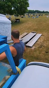 3.8K views · 53 reactions | It's always fun using a different truck from our fleet, each hilljoy runs different, all of the equipment is different, thankfully i should have my regulat truck back tomorrow. Today I'm setting up a committal with a Wilbert White Venetian. #FYP #cemeterylovers #cemeterytok #fy #graveyardtok #fyp #Illianaheadstonecare #Burialvault #wilbertvenetian #Venetian #kelleywilbert #wilbertway #wilbertburialvaults #vaultmen | Austin Edwards | Facebook