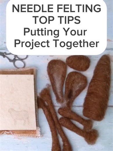 This is a time lapse, but don’t worry, the full step by step tutorial to make this fab hare is linked in the comments. Or just comment HARE and I’ll send it straight to your messages. You can spend hours carefully creating all the individual parts of a needle felted project, the legs, the body, the head, the ears. But putting it all together is just as important. This stage is where everything either comes together beautifully or starts to look a bit clunky. The way you made each part earlier wa