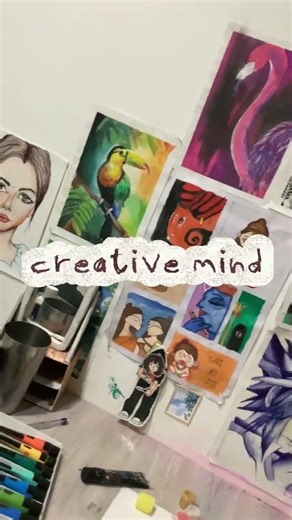 POV: Messy table = Creative mind 🎨🧠 #ArtistProblems #Shorts​