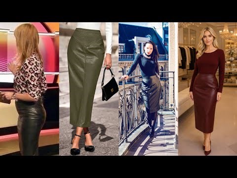 Elegant Leather Skirt Styles for Ladies | Classy to Bold Looks