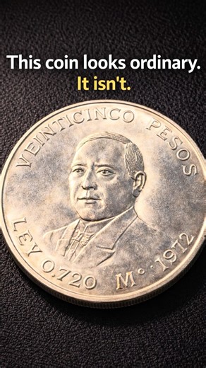 1972 Mexican 25 pesos #worthnow #silver #coin