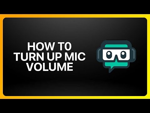 How To Turn Up Mic Volume On Streamlabs Tutorial
