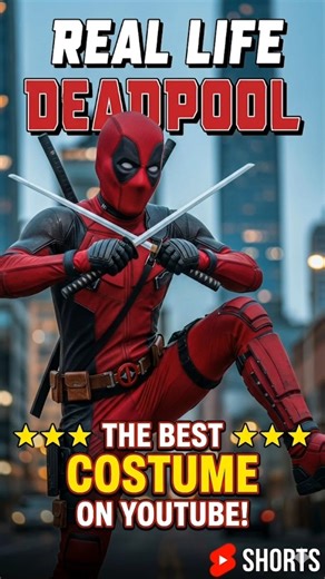 Real Life Deadpool Costume 😱🔥 #Deadpool #Marvel #RealLifeSuperhero #Faizhub #viralvideo #shorts