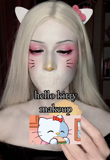 Hello Kitty макияж: как сделать образ без рта