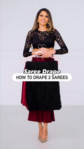 169 reactions · 17 shares | How to drape 2 sarees ✨ [sari, saree draping, saree, saree blouse designs, saree draping tutorial, silk saree draping, saree drape, silk saree, saree hacks, saree tips and tricks, draping 2 sarees] | TiaBhuva.com | Facebook