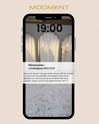 24 reactions | Vilka är med oss ikväll kl19 på webben? ‍♀️殺 Vi kommer visa upp kläder från 34-54 & lite annat smått å gott | Mooment | Facebook