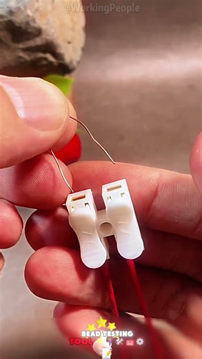 Quickly make a LED bead testing tool with a steel needle 💡🪡🛠️🧰⚙️