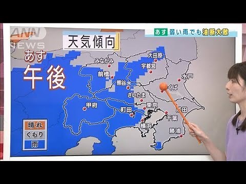 【関東の天気】弱い雨でも引き続き警戒を(2021年8月15日)