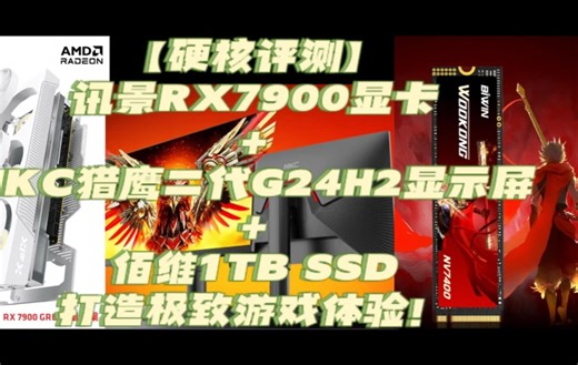 【硬核评测】讯景RX7900显卡+HKC猎鹰二代G24H2显示屏+佰维1TB SSD：打造极致游戏体验！